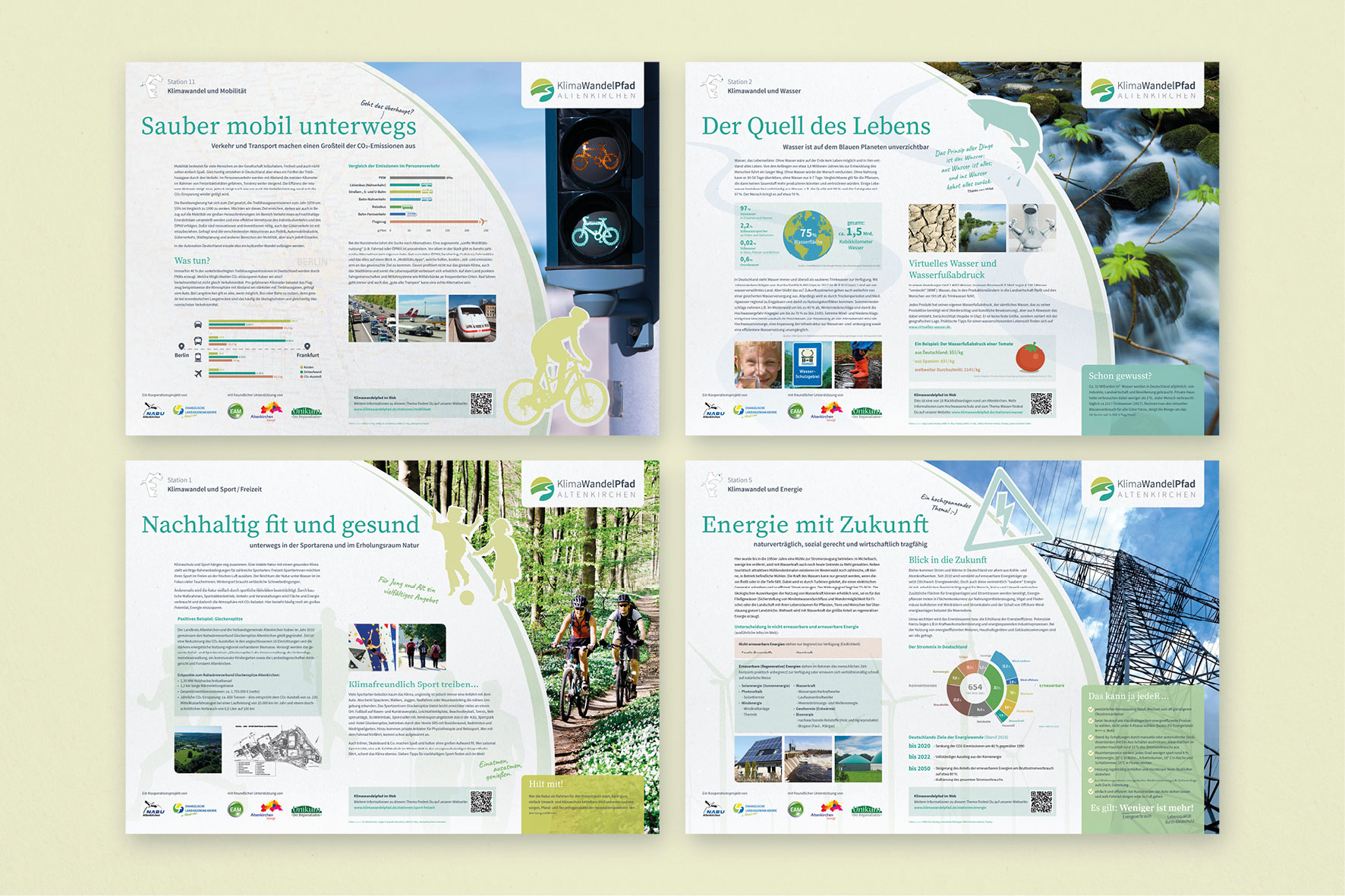 Klimawandelpfad Altenkirchen Infotafeln